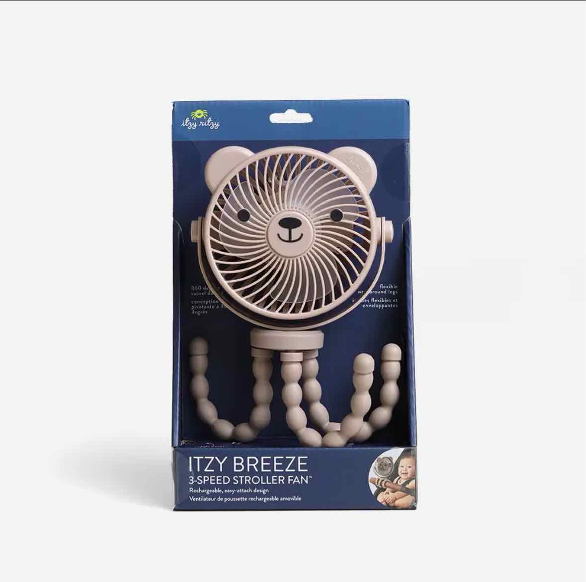 Itzy Ritzy Breeze 3-Speed Stroller Fan - OodlesCB