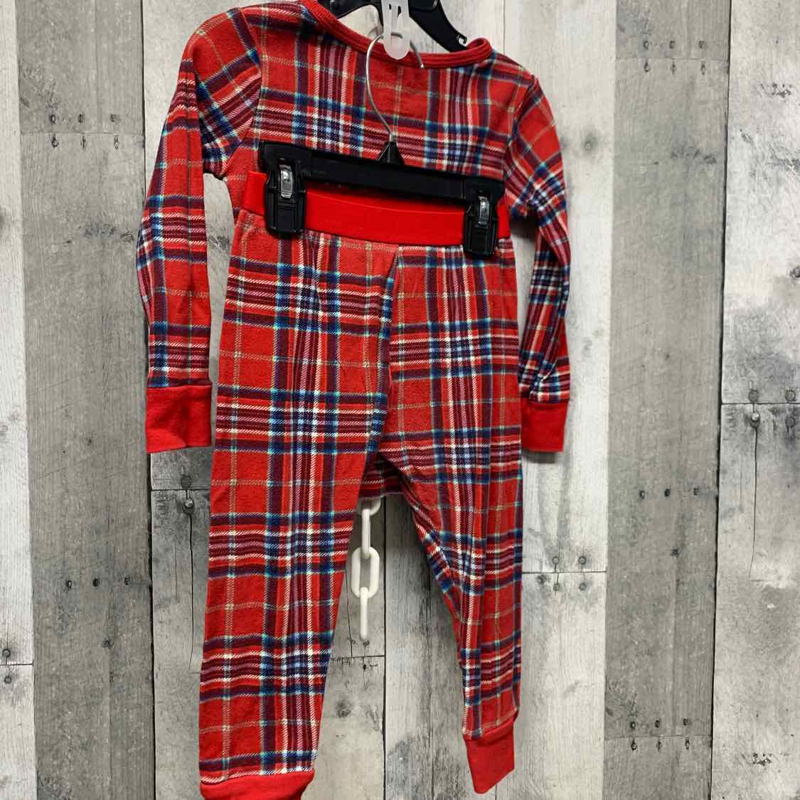 Size 3T Red/Blue Holiday Brands 2pc PJs - OodlesCB