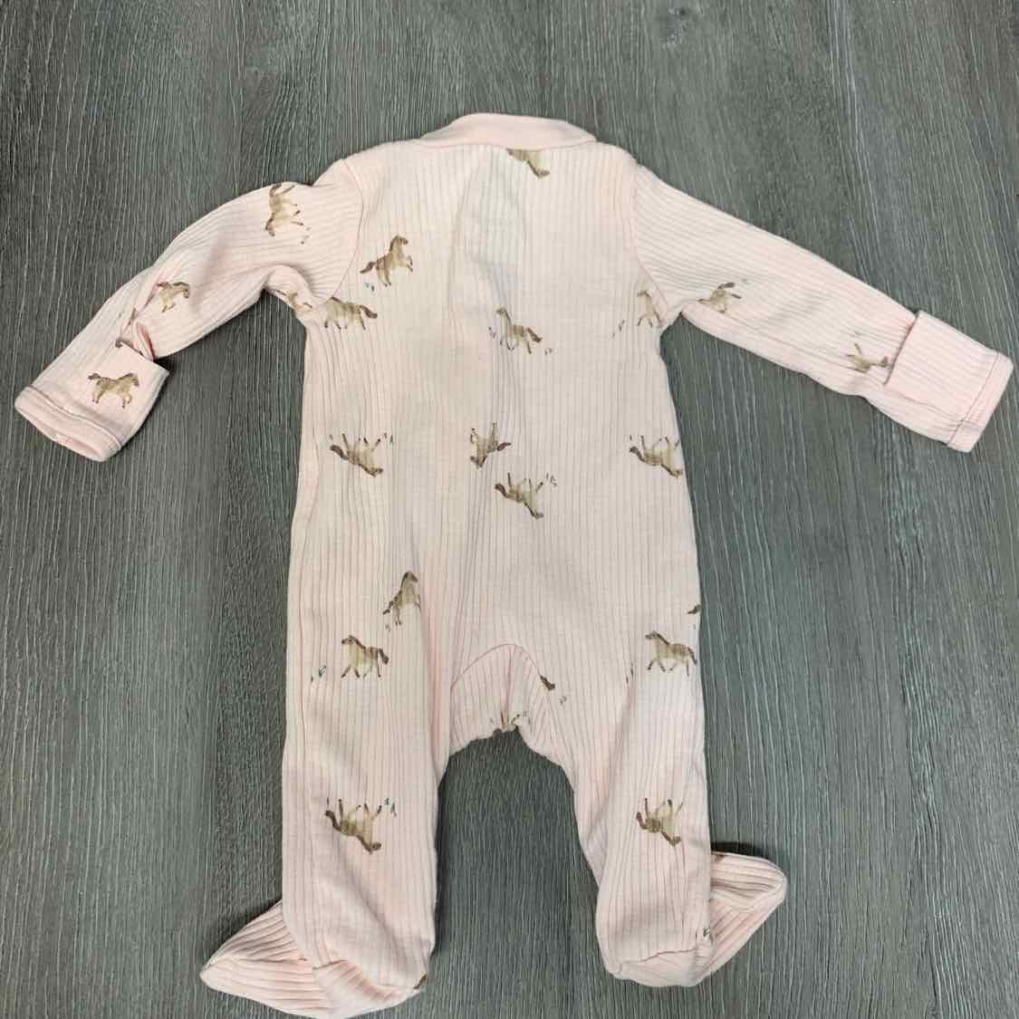 Size Preemie Pink Print Carter's Footy PJs