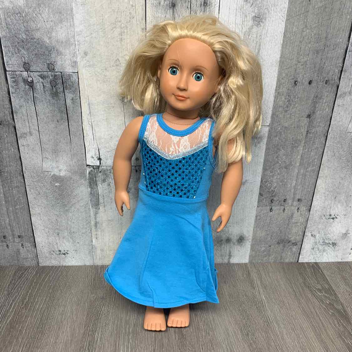 Ice Queen 18in Doll Dress