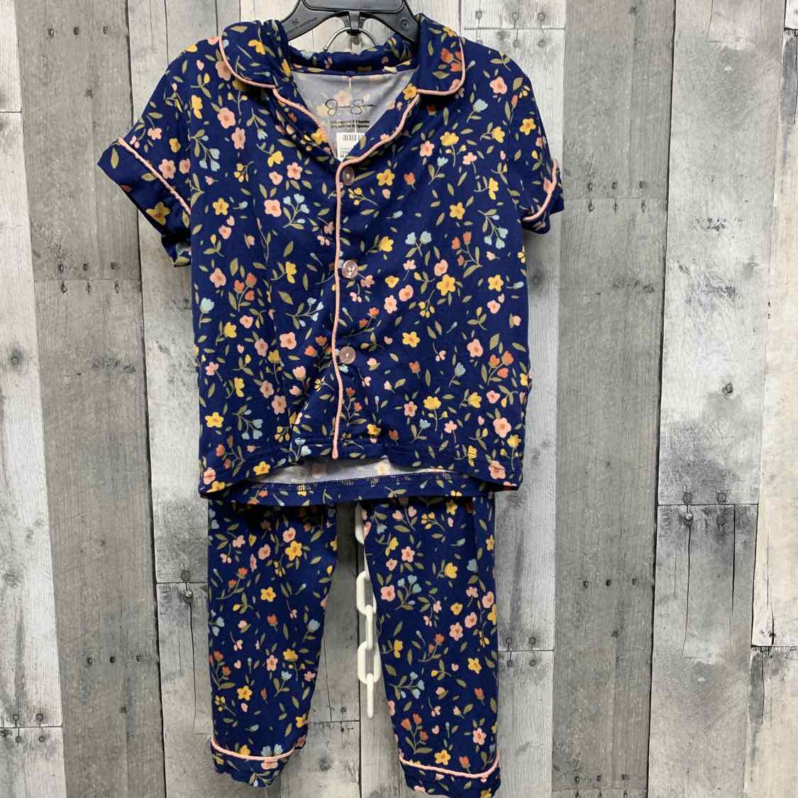 Size 3T Navy Print Jessica Simpson 2pc PJs
