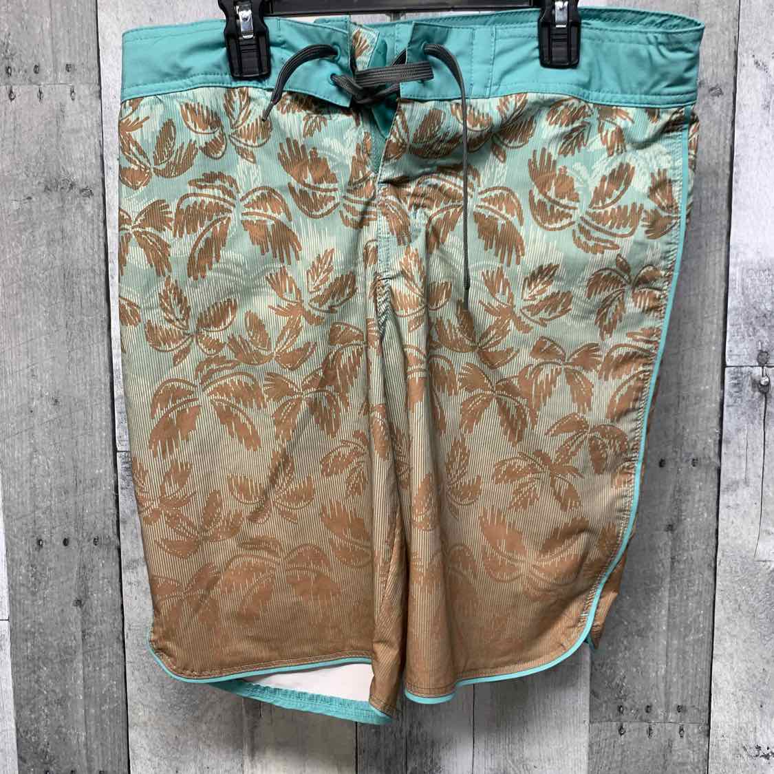 Size 16 Brown/Green Art Class Swim Trunks
