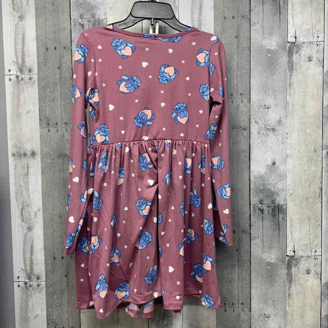 Size 10 Purple Print Disney LS Dress