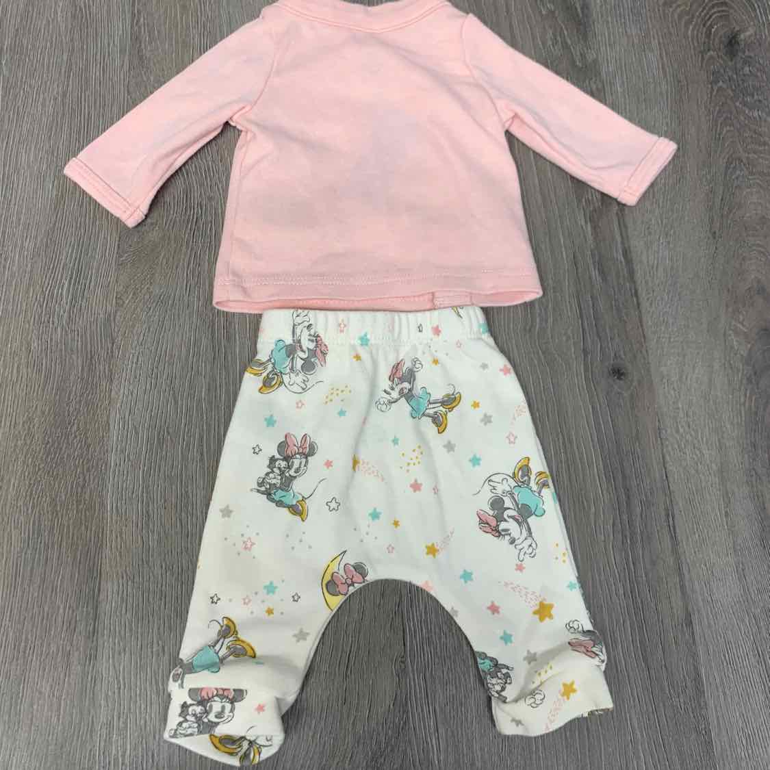 Size Preemie Pink/White Disney Shirt/Pants