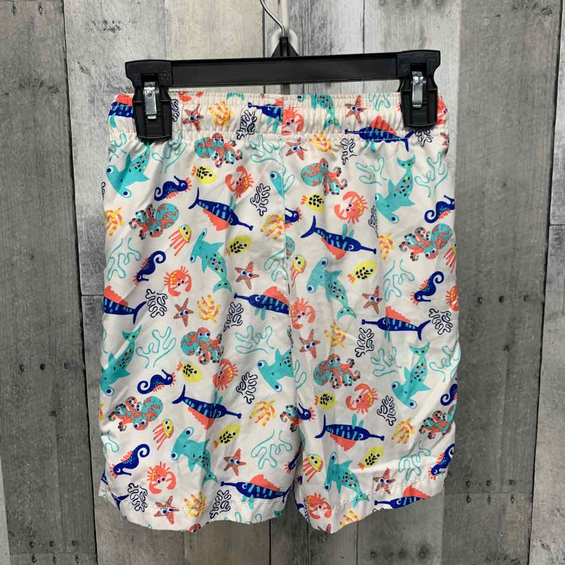 Size 5T White/Blue B Brand Swim Trunks - OodlesCB