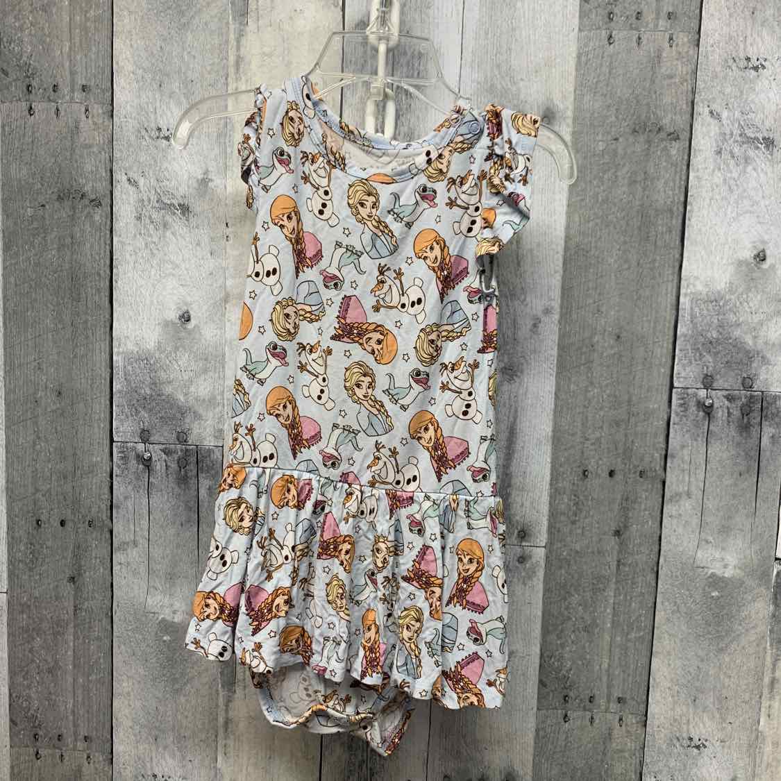 Size 2 Blue Print Bamboo Romper