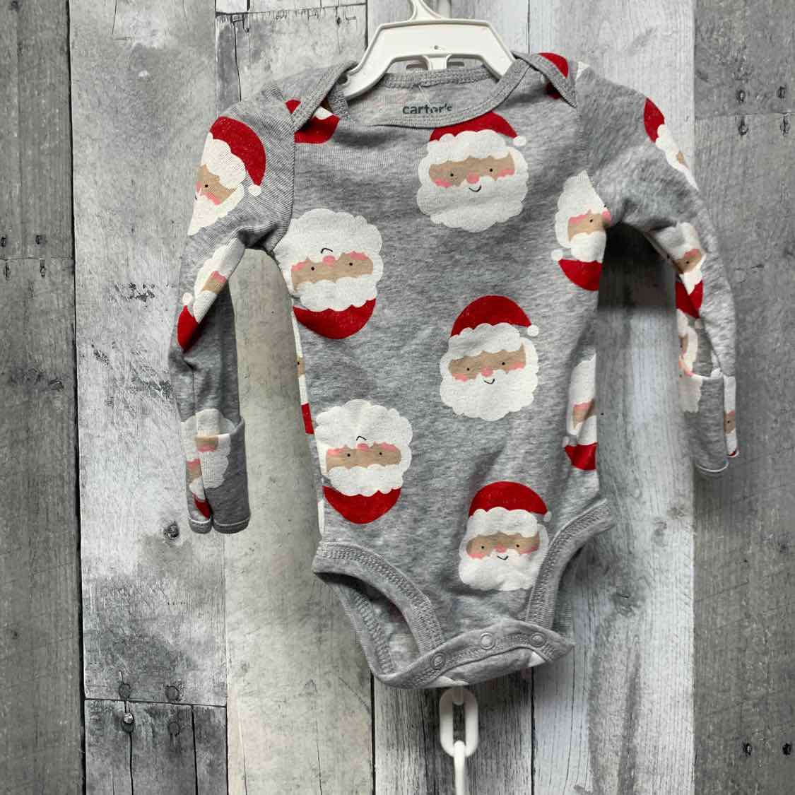Size Newborn Gray Print Just One You Bodysuit