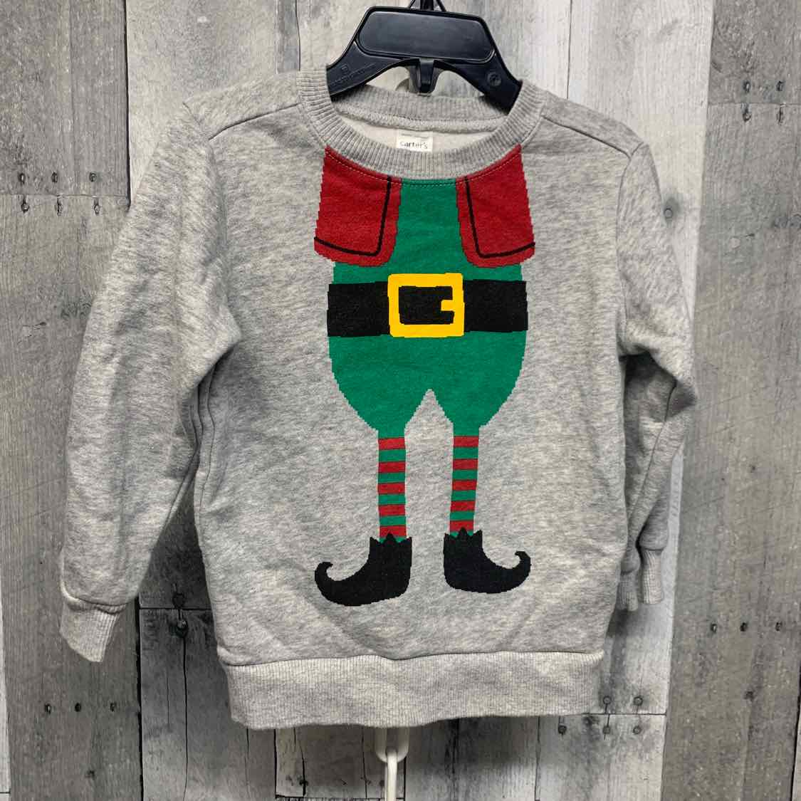Size 2T Gray Print Carter's Sweat Shirt