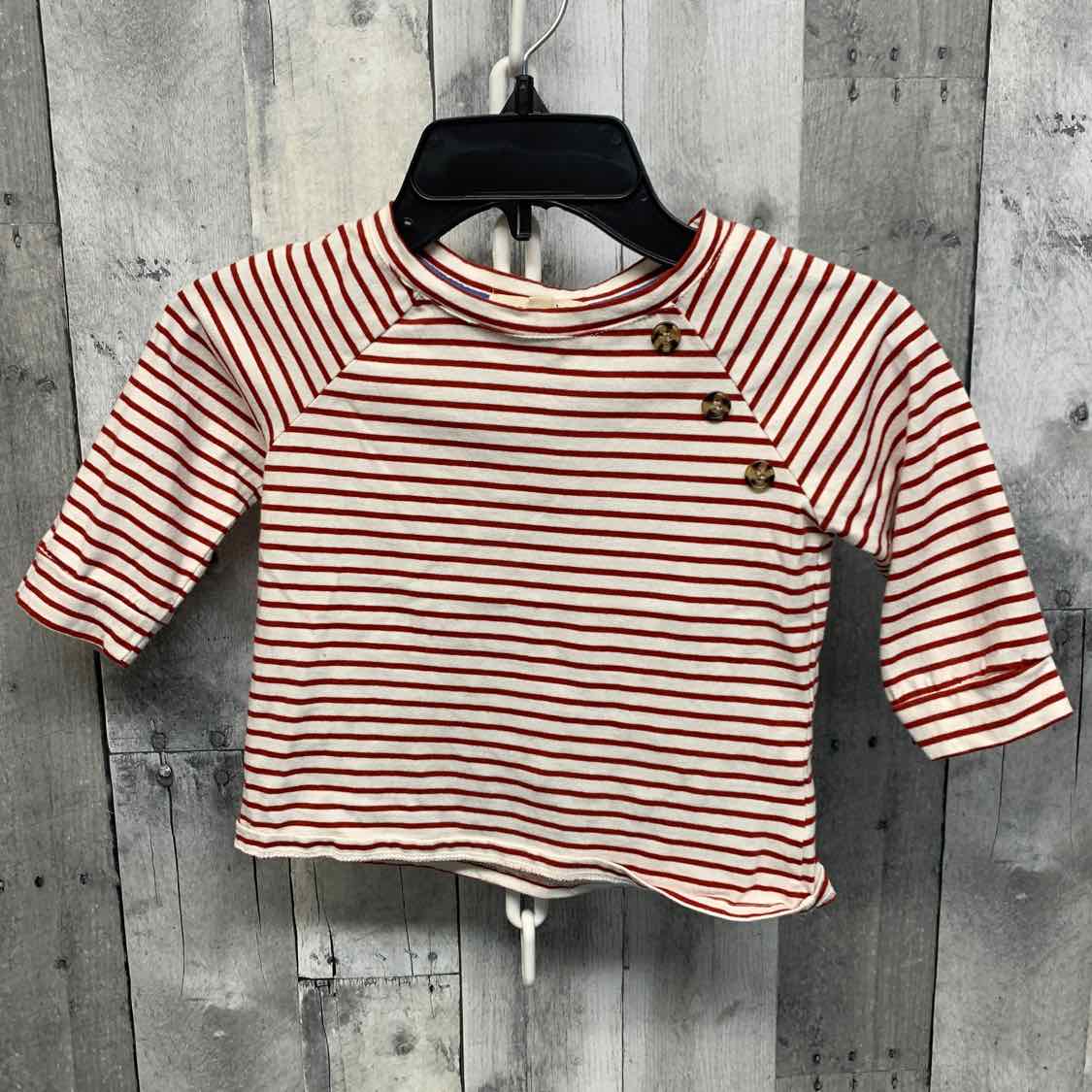 Size 5T Red/White Copper Key Long Sleeve Shirt