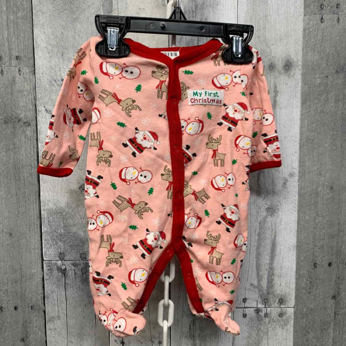 Size 0-3 Months Pink Print Koala Baby/Kids Footy PJs
