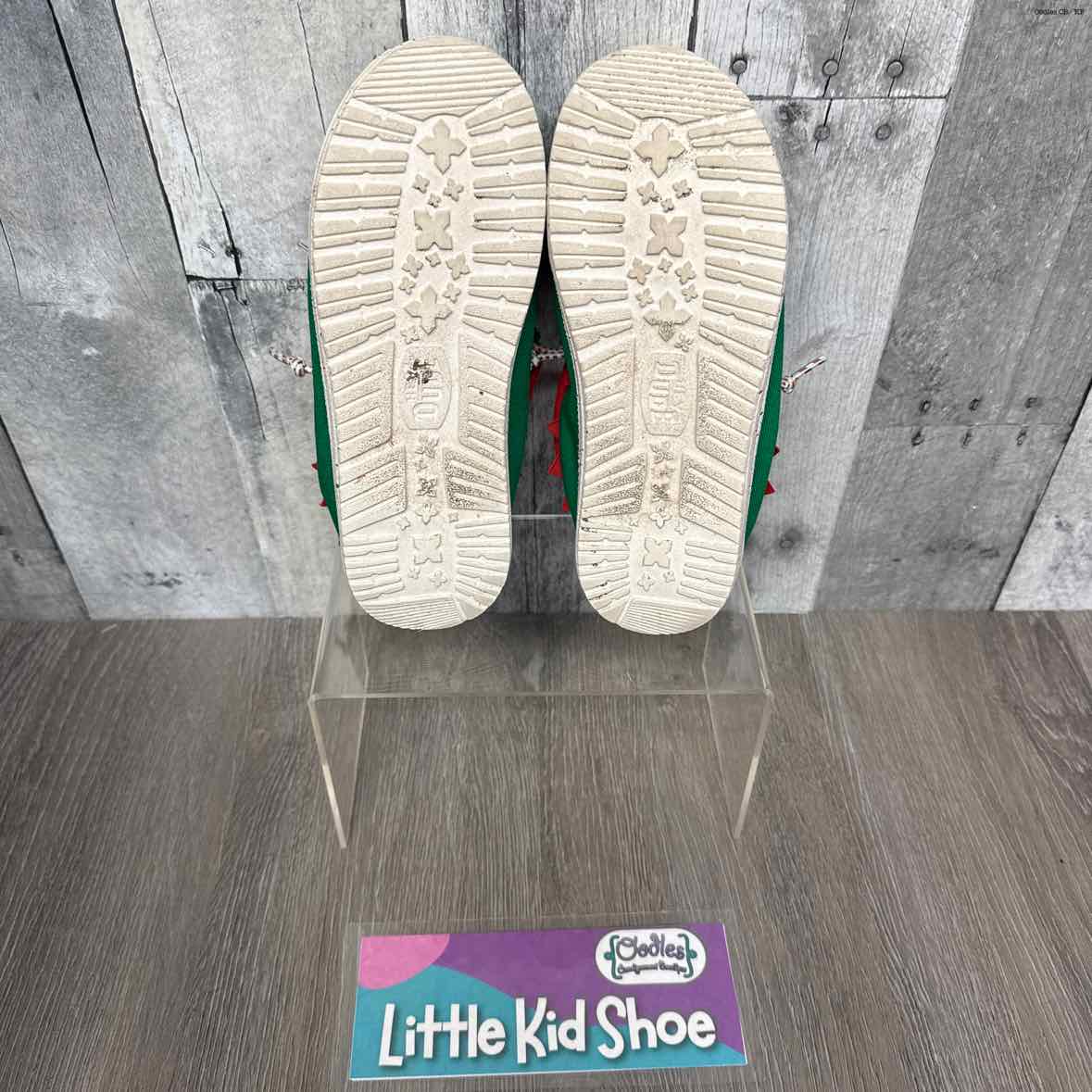Size 13 Green Hey Dude Loafers