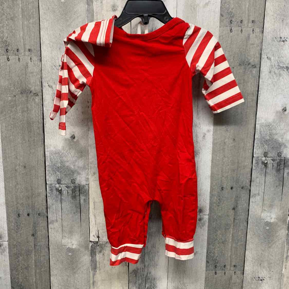 Size 3-6 Months Red Striped B Brand Romper