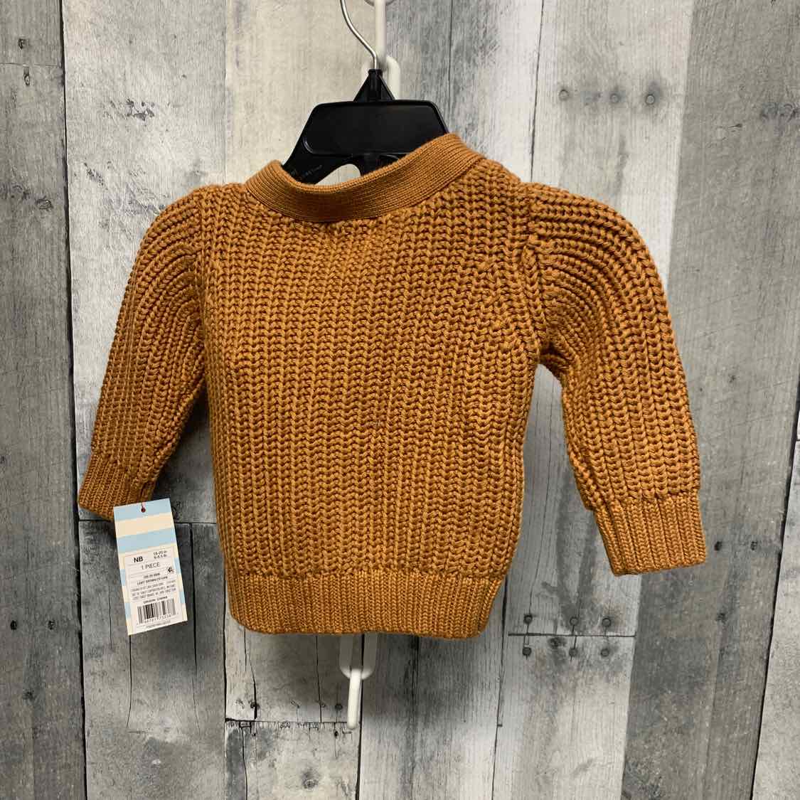 Size Newborn Tan Cat & Jack Sweater