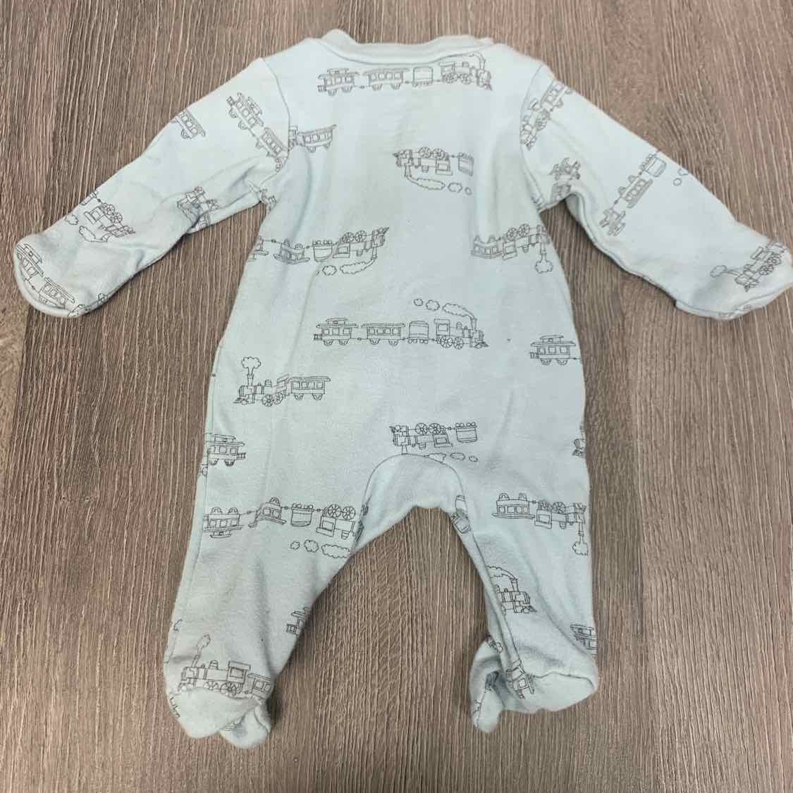 Size Preemie Blue Carter's Footy PJs
