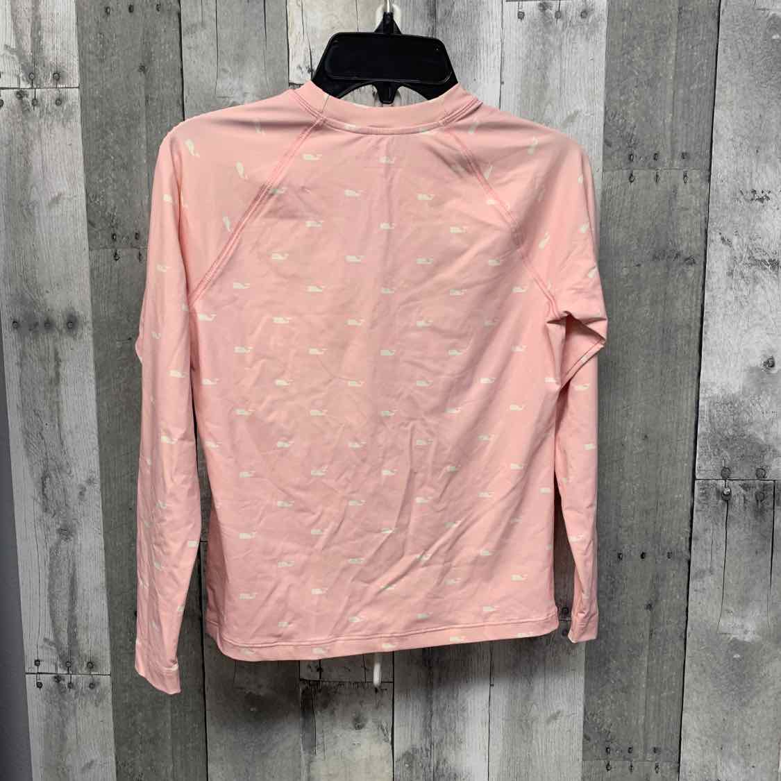 Size 14 Pink/White Vineyard Vines Swim Top