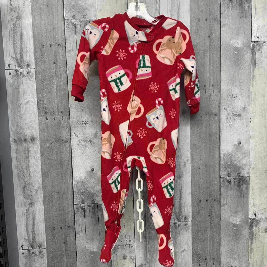 Size 18 Months Red Carter's Footy PJs