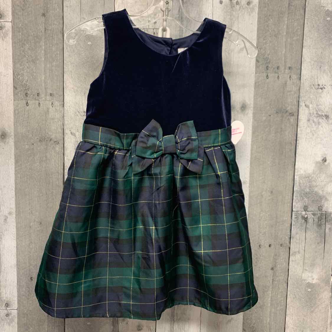 Size 4T Navy/Green Children's Place Dress - Party