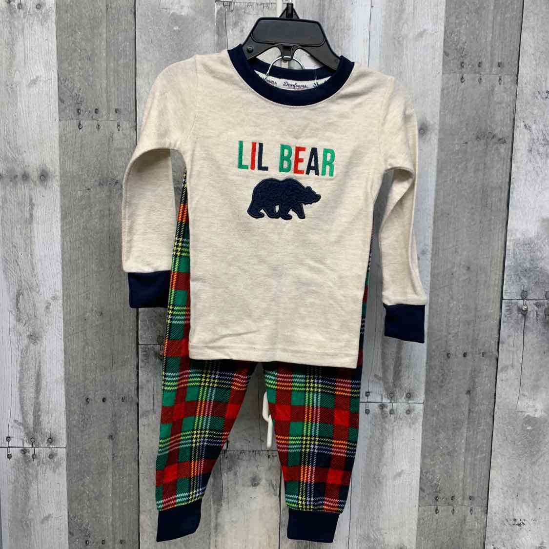 Size 3T Red/Green B Brand 2pc PJs