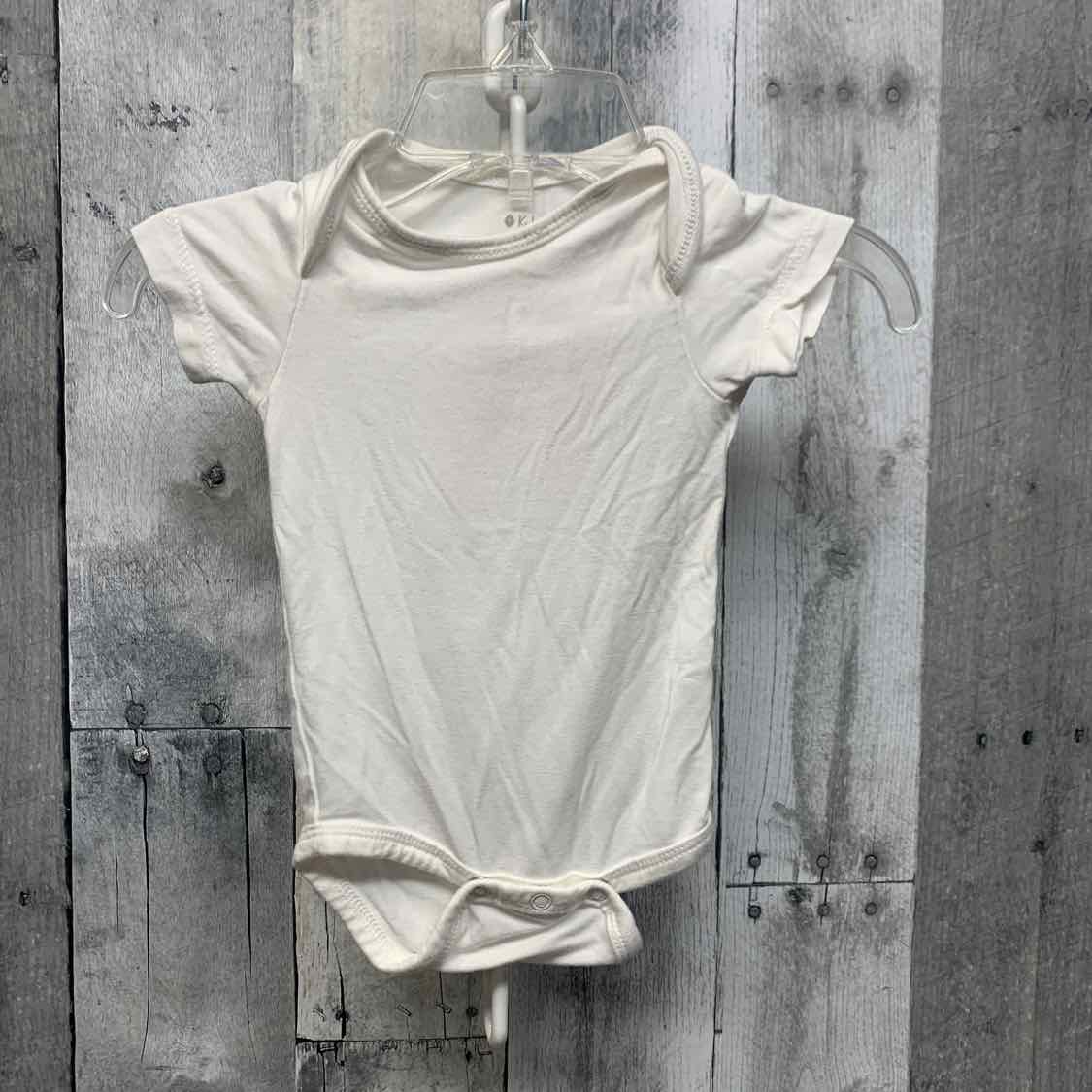 Size Newborn White Bamboo Bodysuit