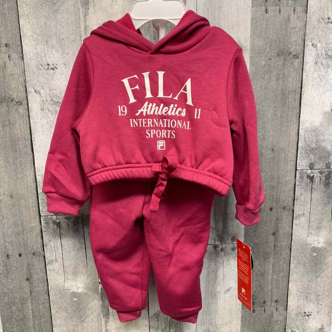 Size 18 Months Pink Fila Sweats - 2pc