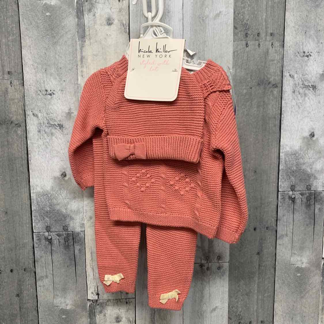 Size 6-9 Months Pink Nicole Miller Shirt/Pants