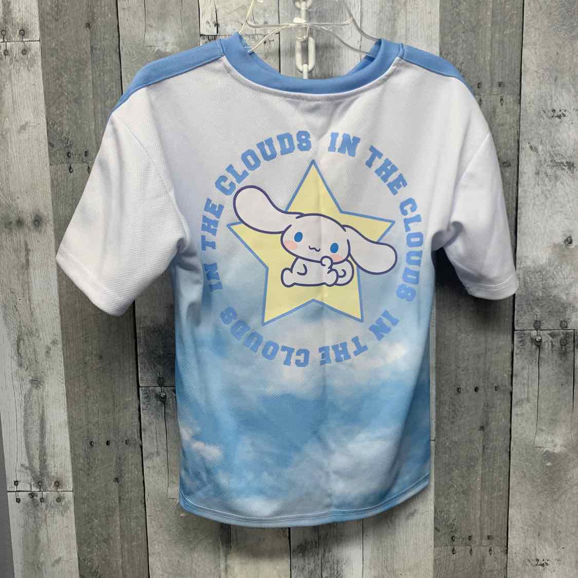 Size 10/12 Blue/White Hello Kitty T Shirt