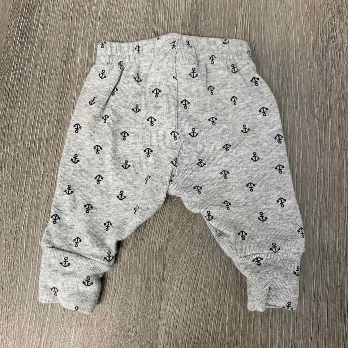 Size Preemie Gray Print Simple Joys Athletic Pants - OodlesCB