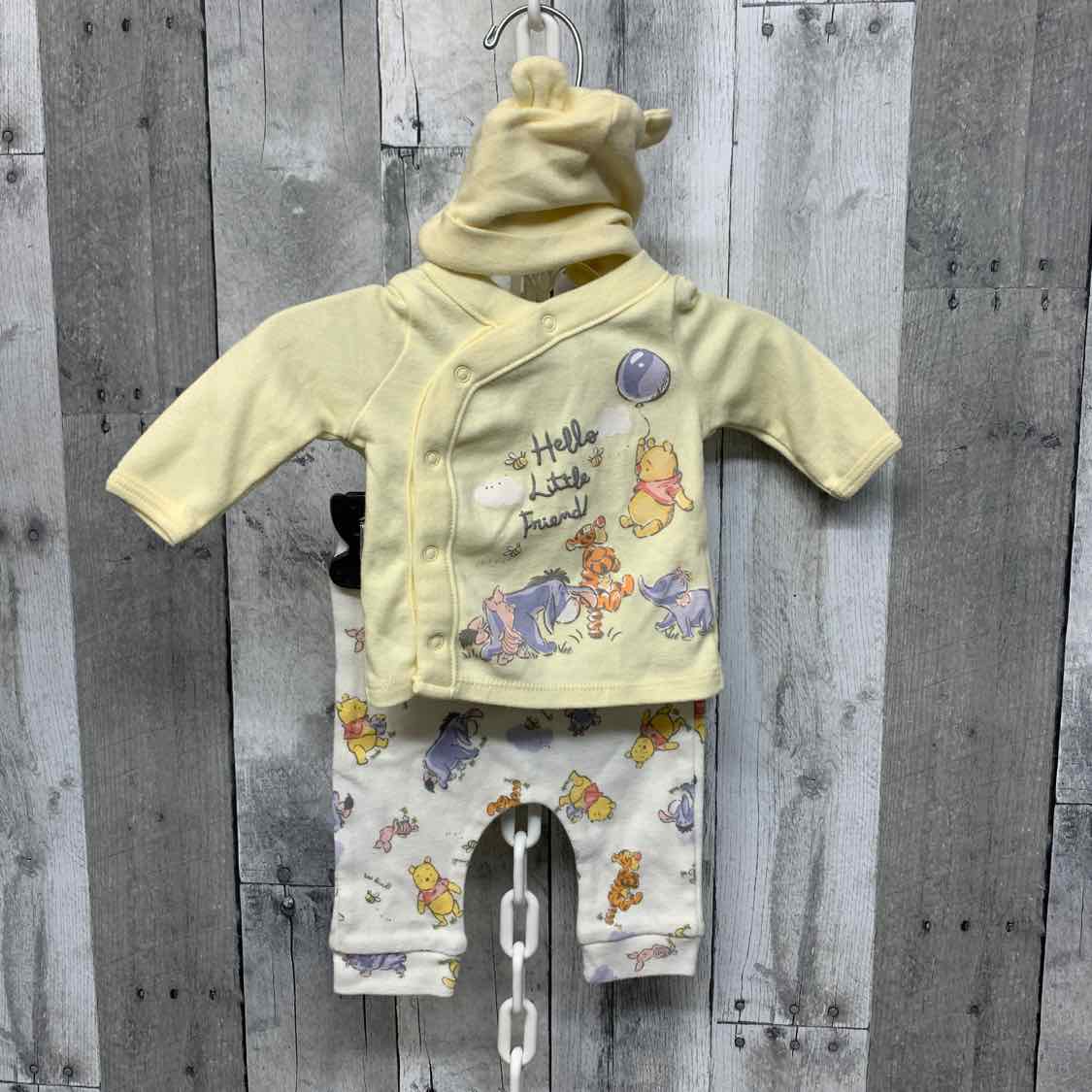 Size Newborn Yellow/White Disney Shirt/Pants
