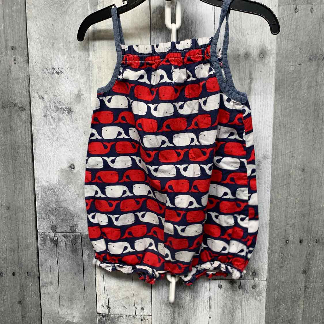 Size 12-18 Months Navy/Red Mud Pie Romper