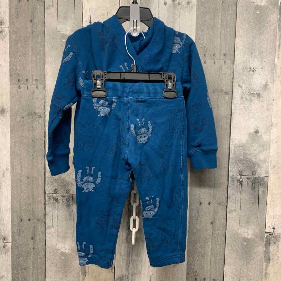 Size 3T Blue Print Carter's Jacket/Pants