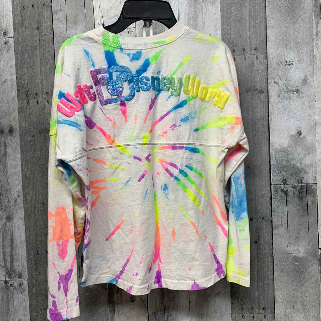 Size Large White Print Disney Parks Long Sleeve Shirt