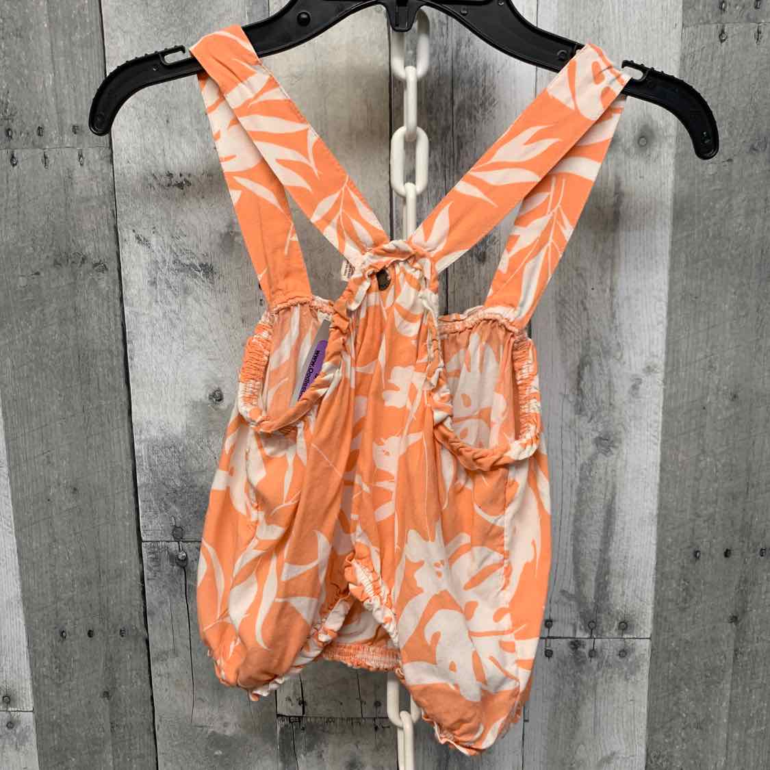 Size 10 Coral/White Roxy Tank Top - OodlesCB