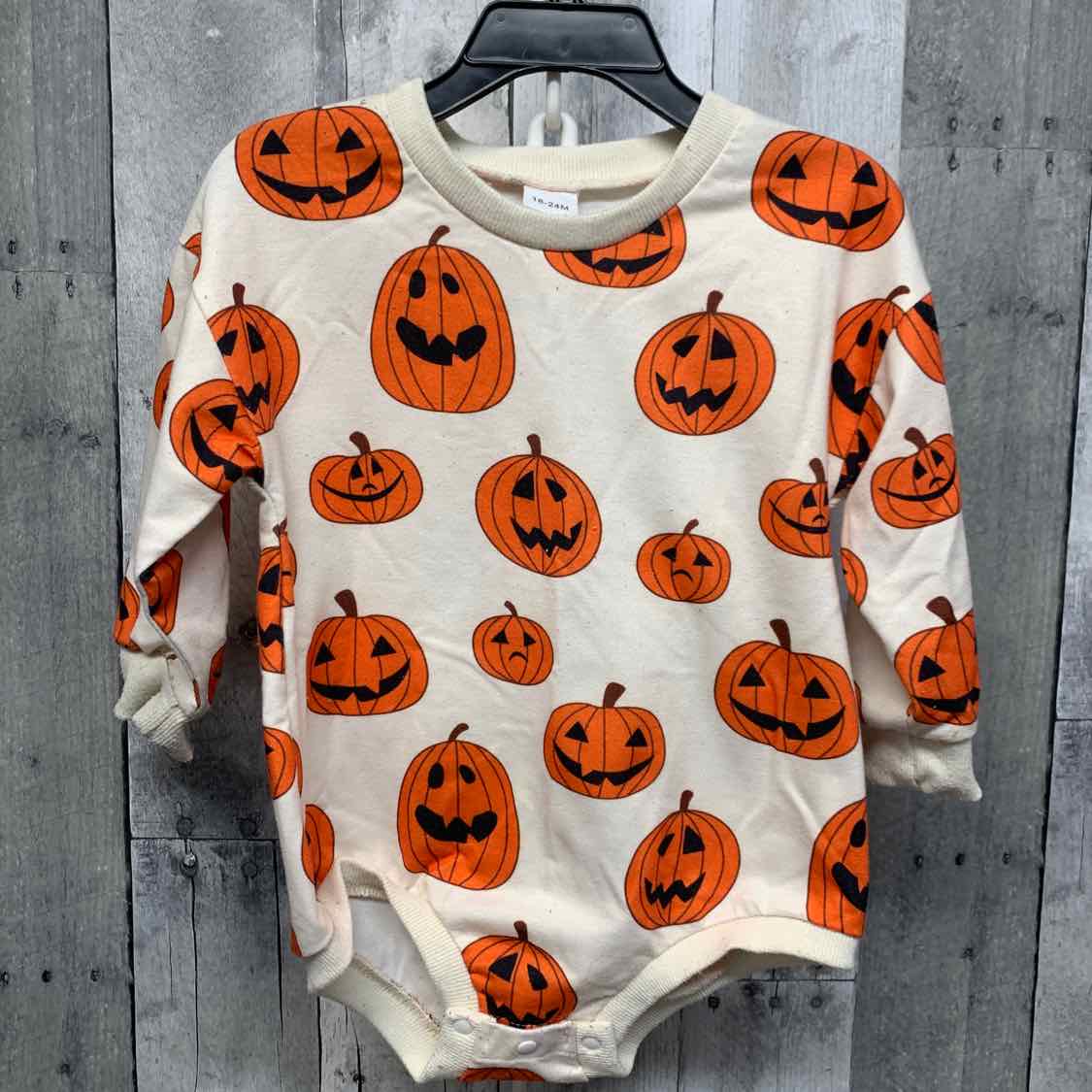 Size 18-24 Months Ivory/Orange B Brand Romper