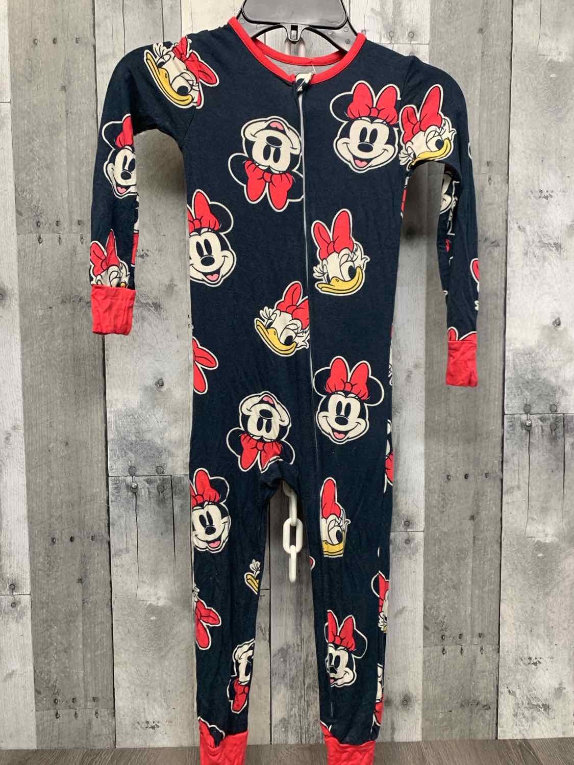 Size 4T Gray Print Disney Footy PJs