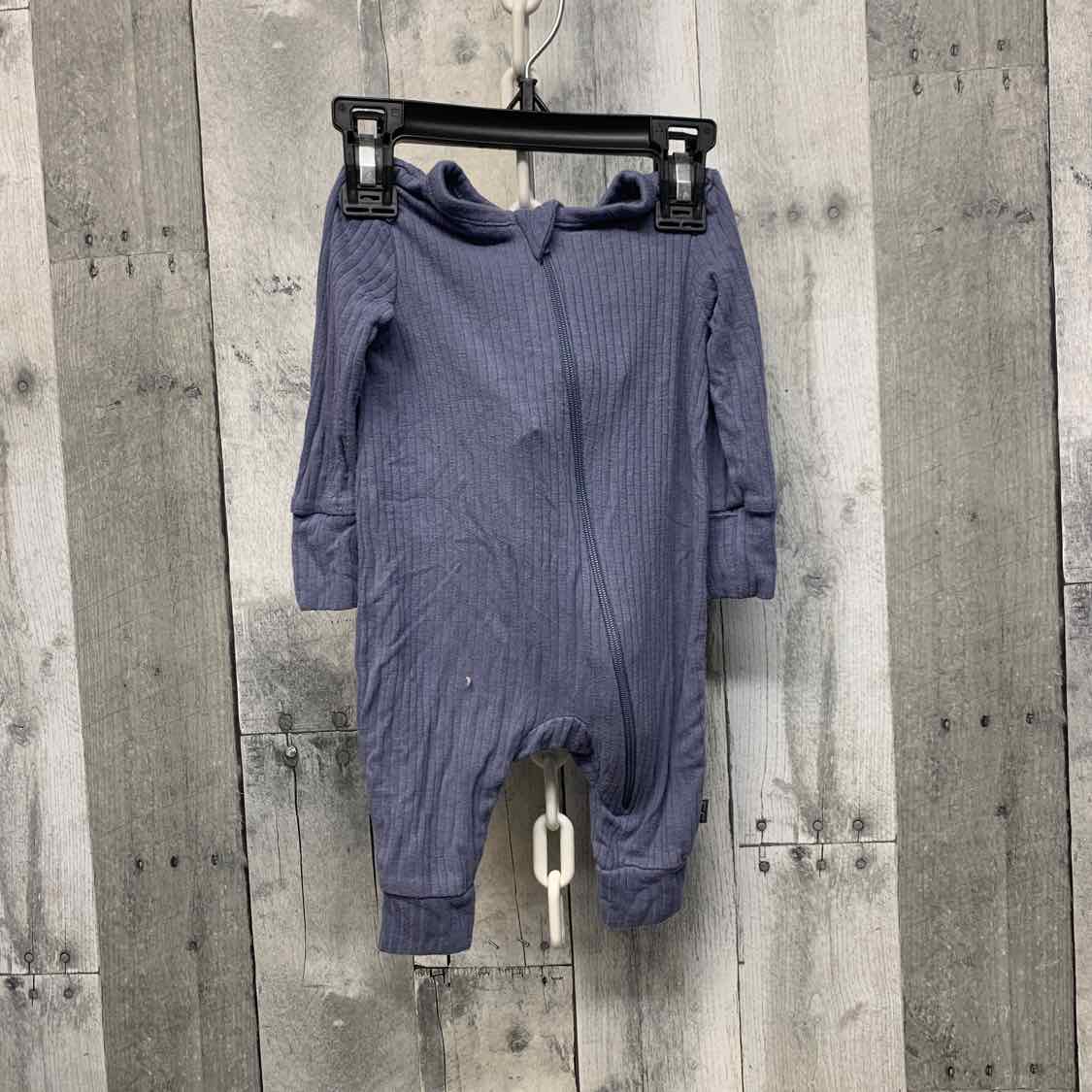 Size 0-3 Months Blue Modern Moments by Gerber Footy PJs