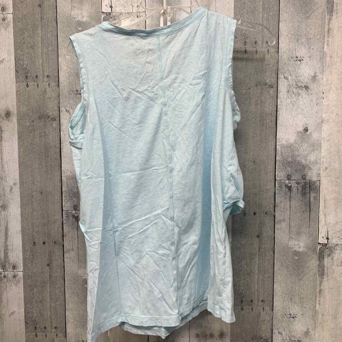 Size M Blue Latched Mama Nursing Top