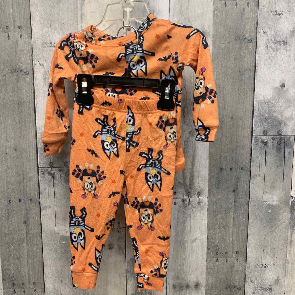 Size 18 Months Orange Print Disney 2pc PJs