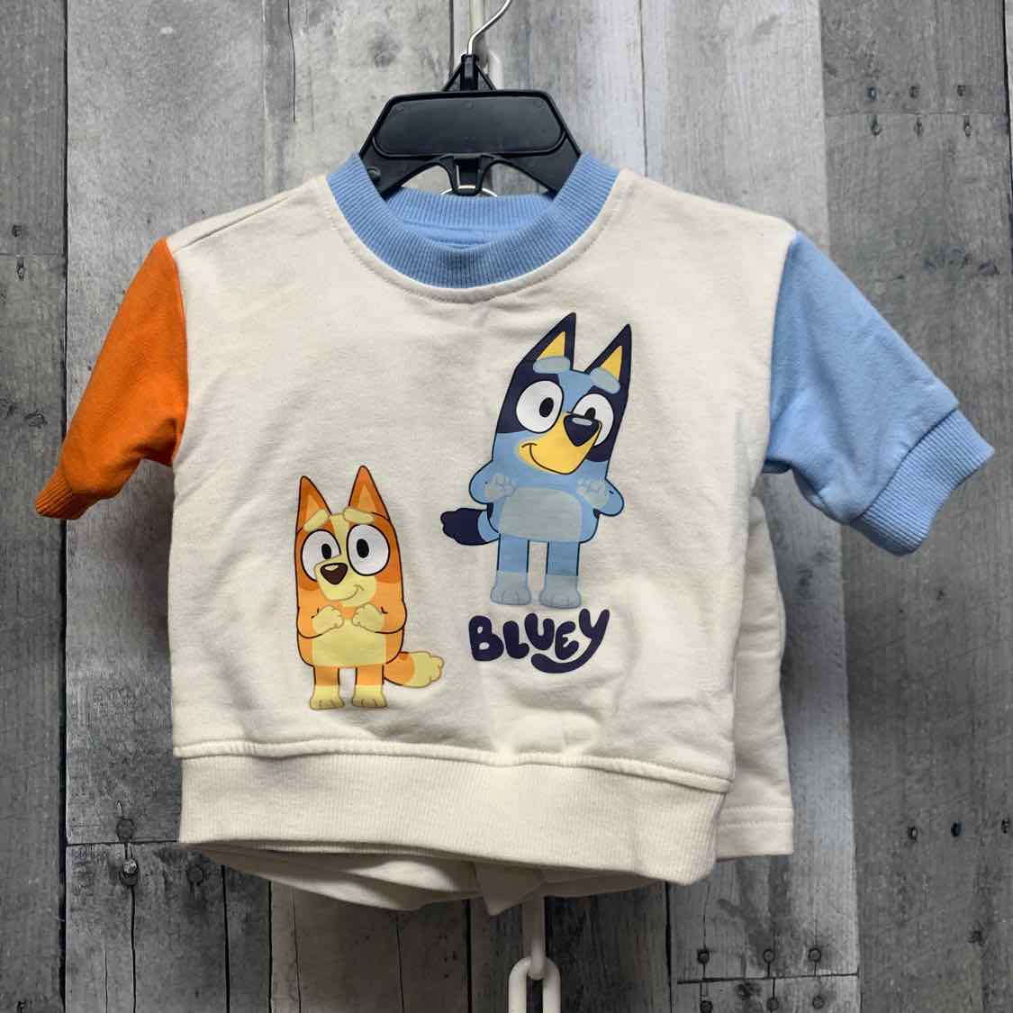 Size 3 Months White/Blue Disney Shirt/Shorts
