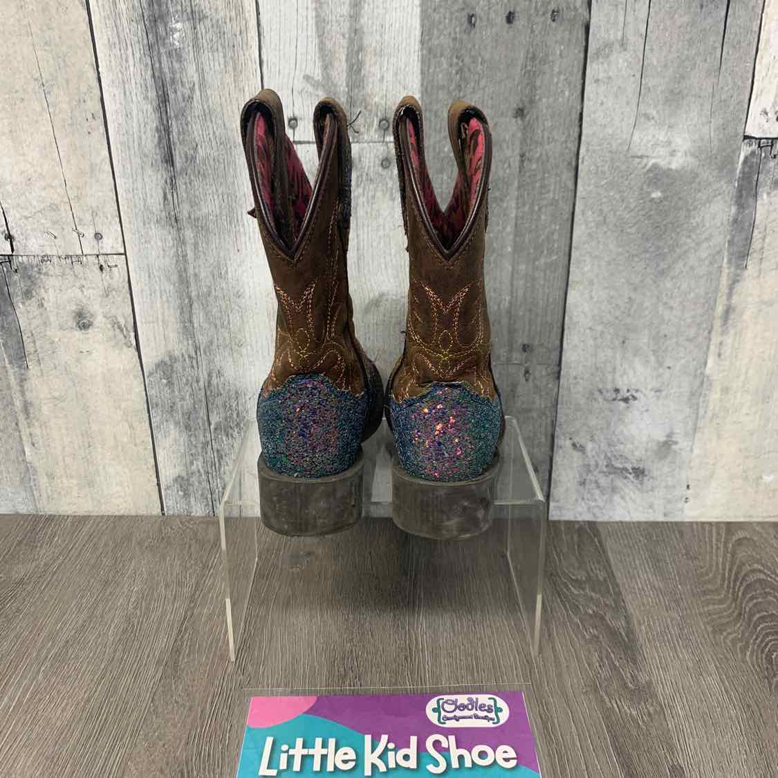 Size 9 Brown/Blue Name Brand Boots