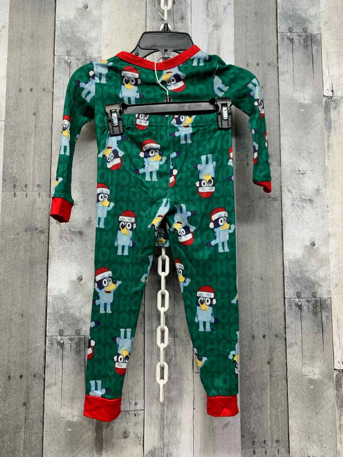 Size 5T Green B Brand 2pc PJs