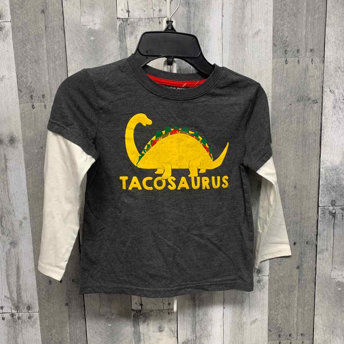 Size 5T Gray Graphic Okie Dokie Long Sleeve Shirt