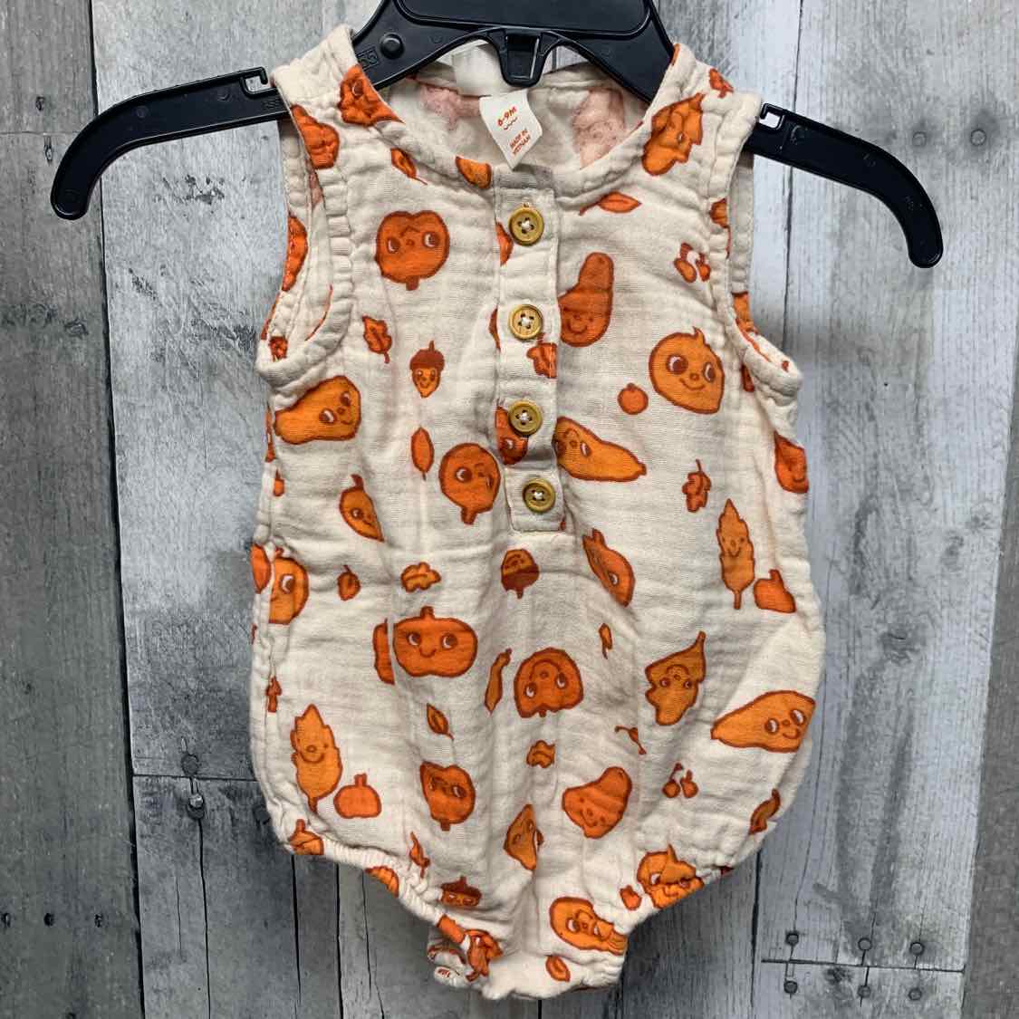 Size 6-9 Months Tan Print Cat & Jack Romper