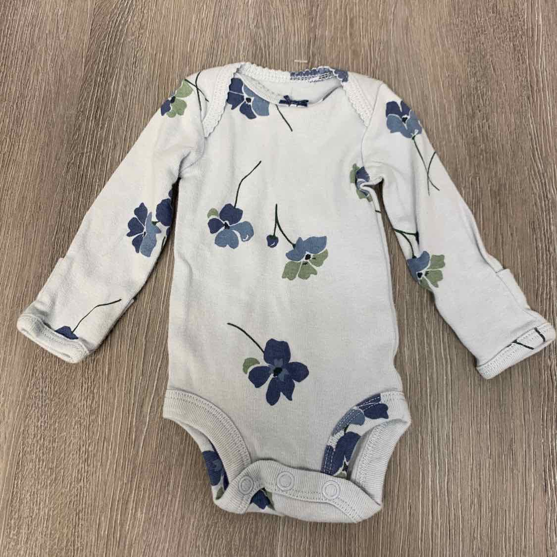 Size Preemie Blue Print Carter's Bodysuit