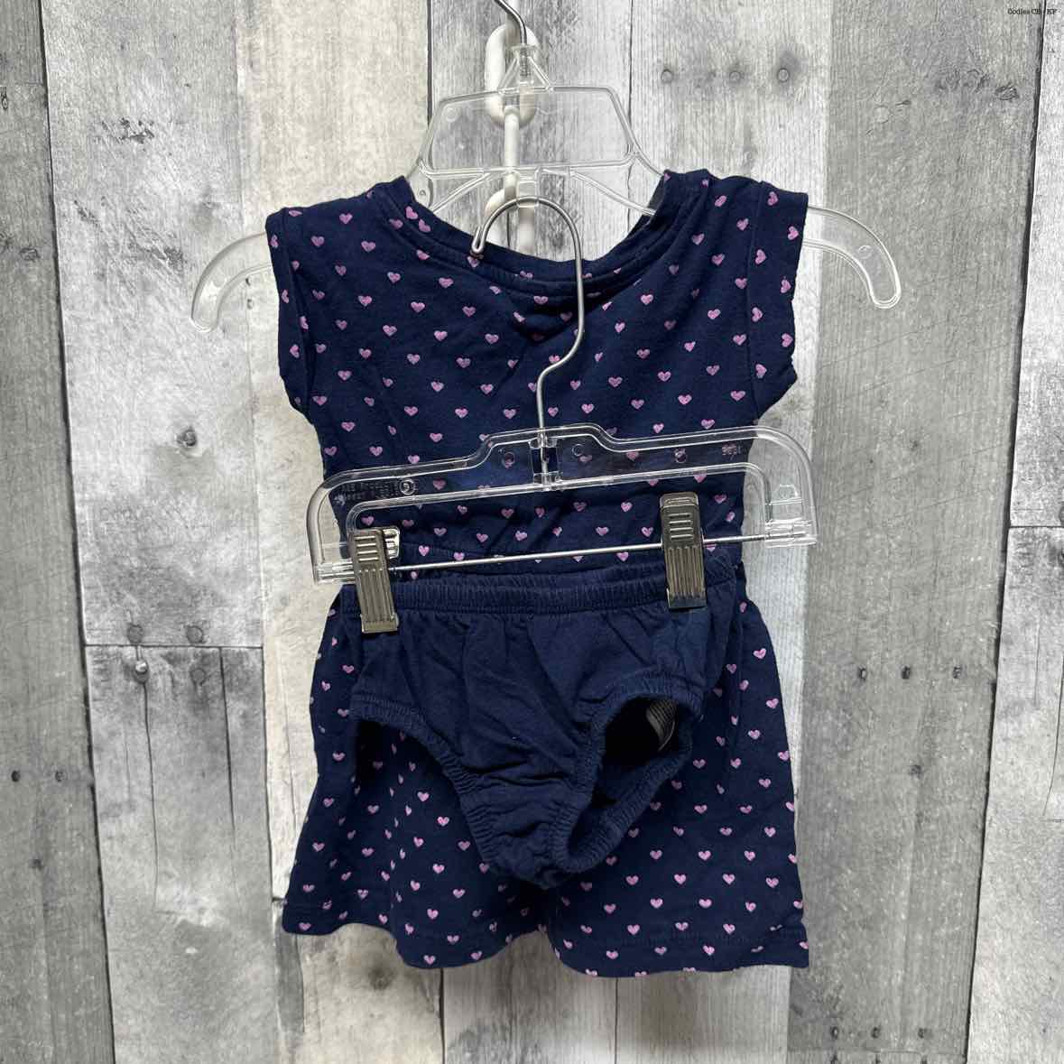 Size 12-18 Months Navy/Pink Gap 2pc Dress - OodlesCB