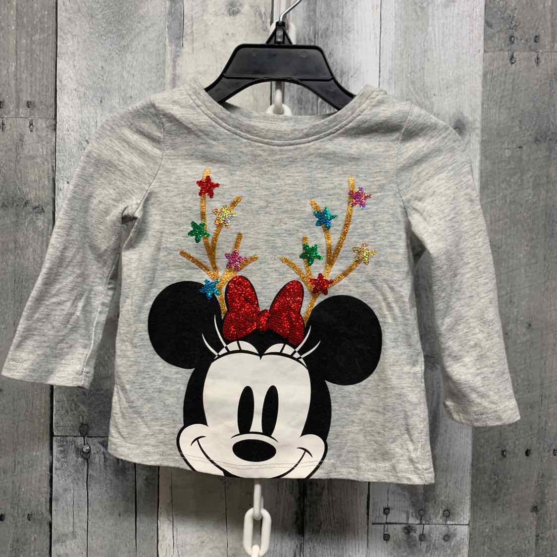 Size 12 Months Gray Graphic Jumping Beans Long Sleeve Shirt