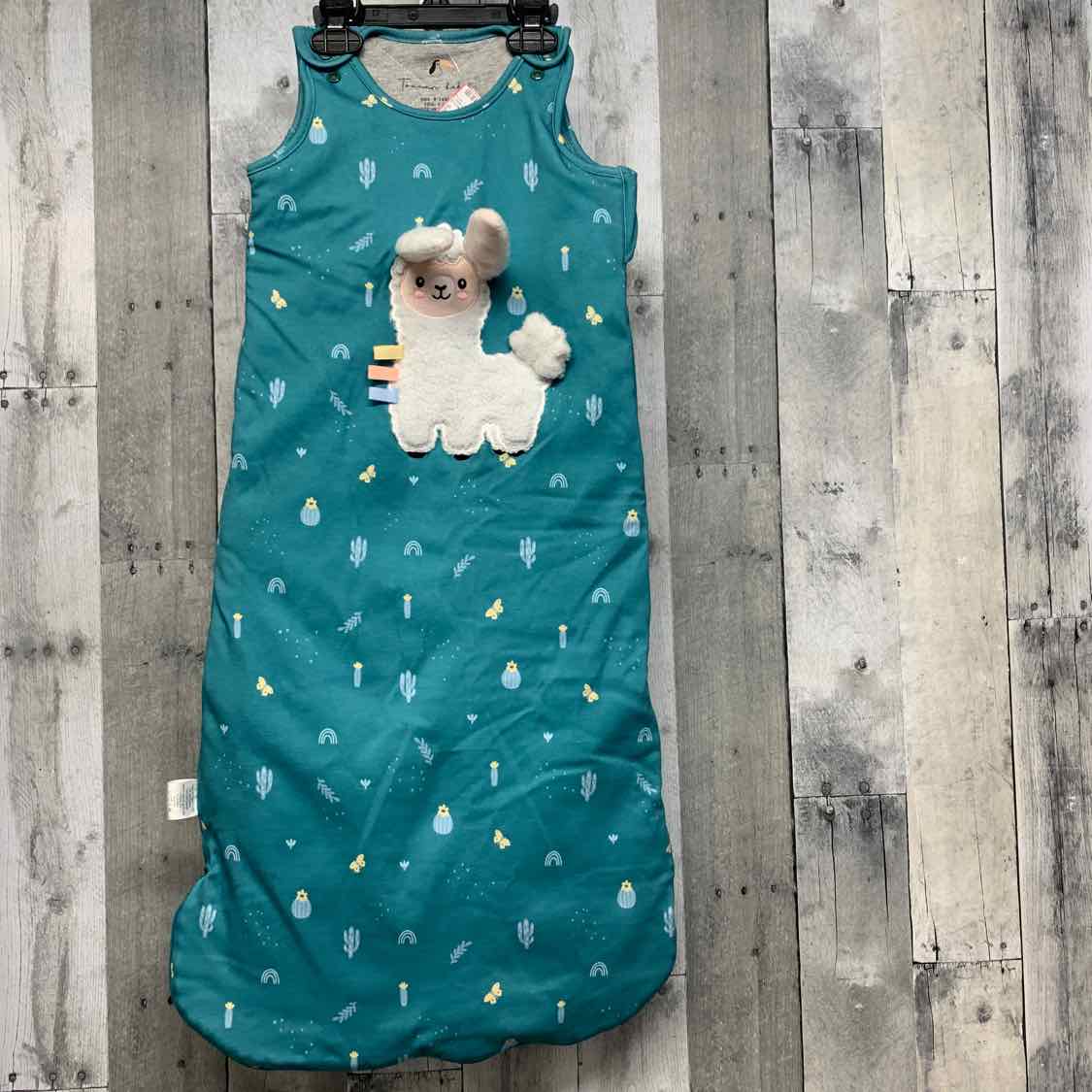 Size 6-12 Months Teal Print Name Brand Sleep Sack