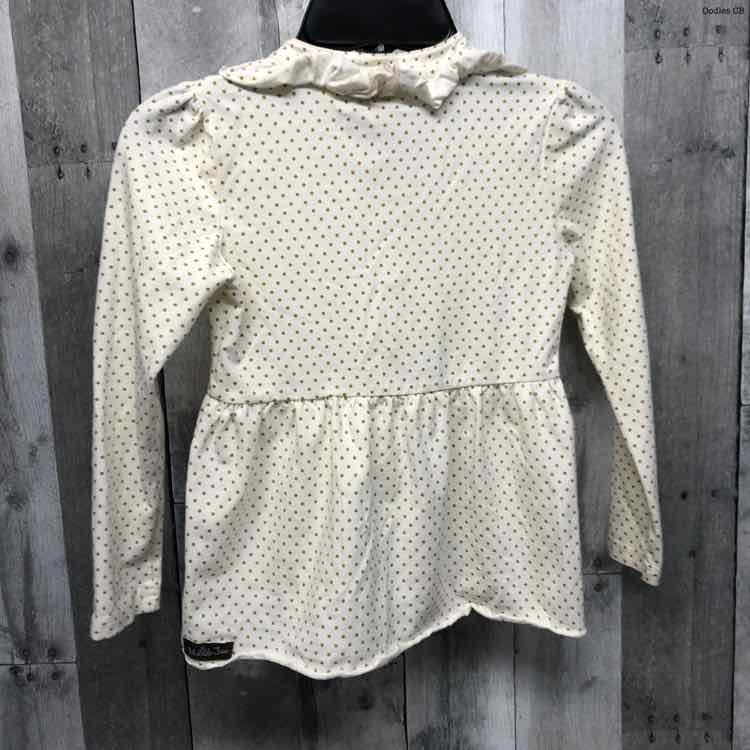 Size 6 White/Gold Matilda Jane Long Sleeve Shirt