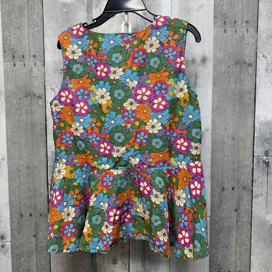 Size 8 Green/Blue Matilda Jane Tank Top