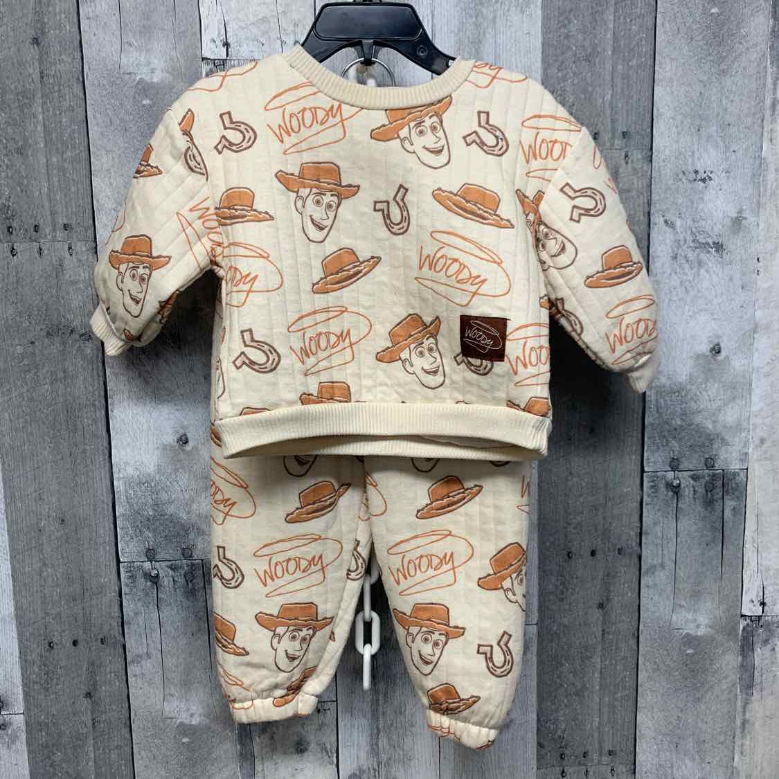 Size 18 Months Tan/Brown Disney Sweats - 2pc