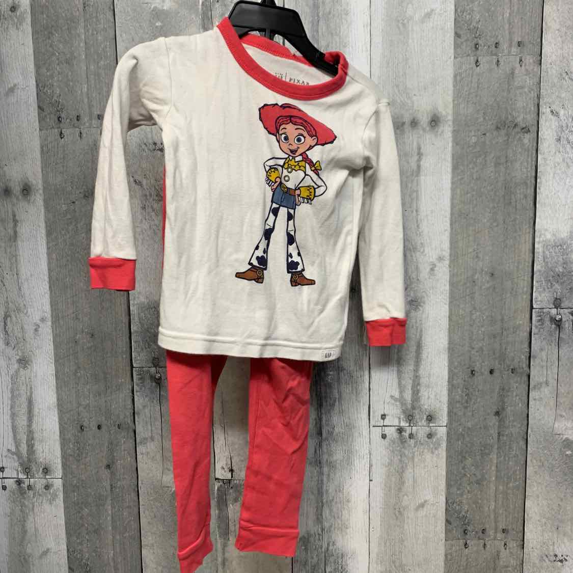 Size 2 Pink/White Gap 2pc PJs
